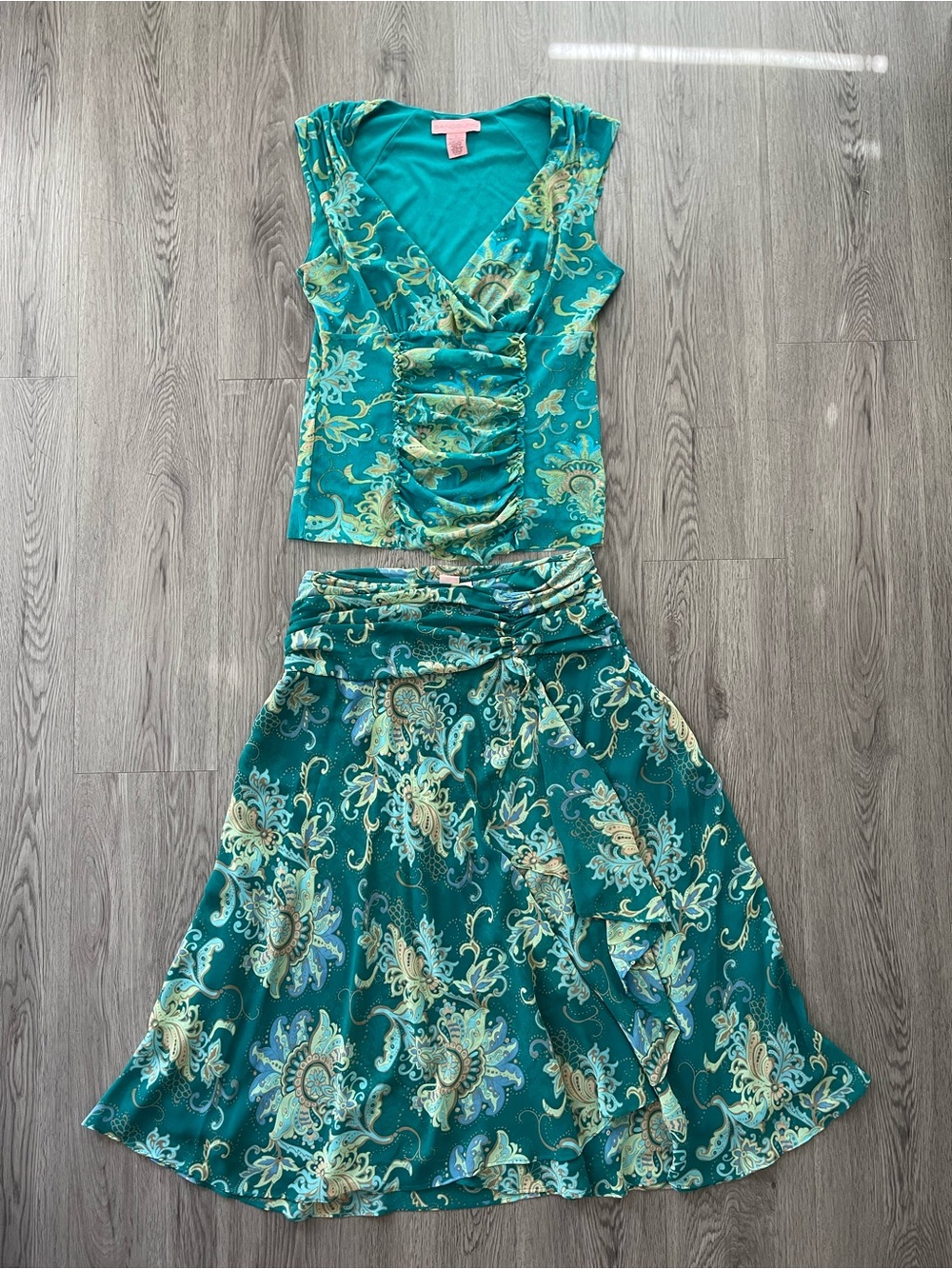 Y2K 2 piece skirt set Fairycore mermaid core Bandolino
